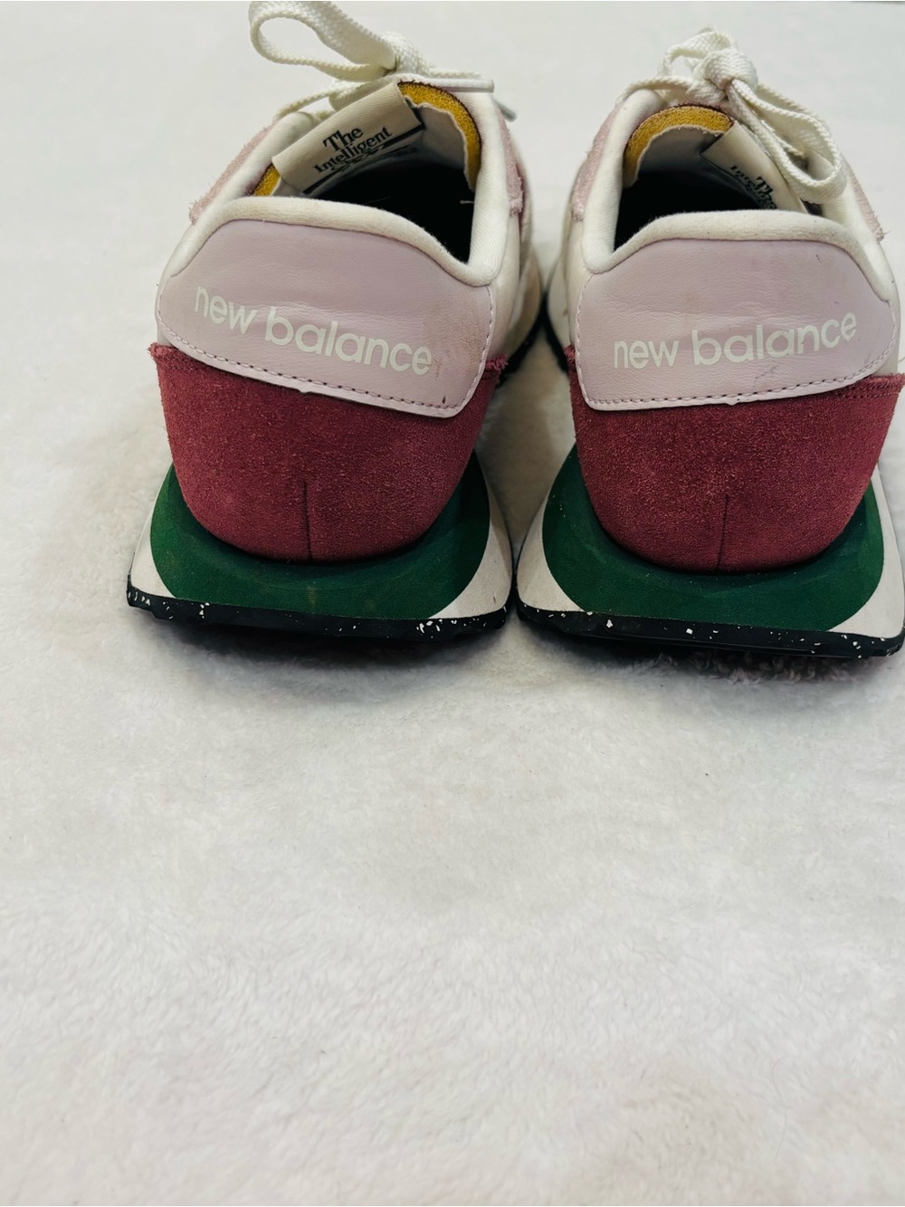 New Balance 237 Women's Pink, Green & Cream Vintage-Inspired Sneakers size 9.5 - Picture 6 of 9